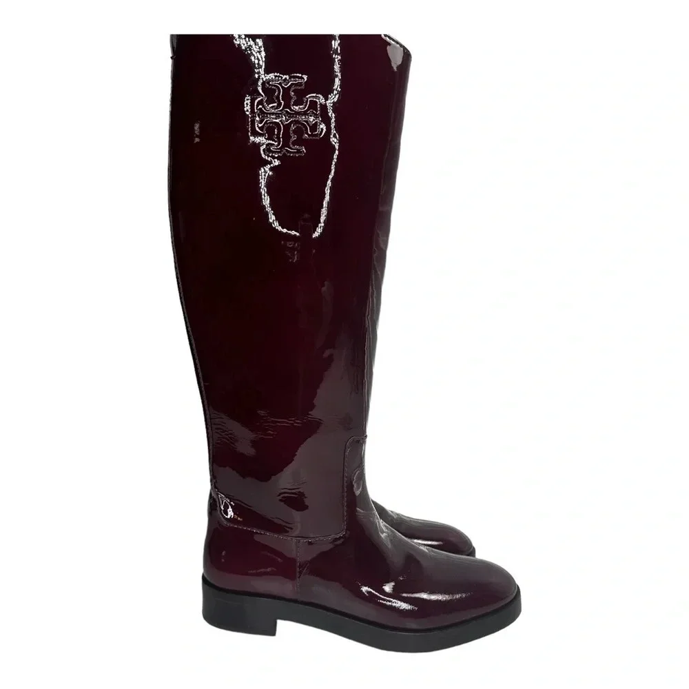 Tory Burch Ruby Knee High Boot In Bordeaux. Sz: 6.5